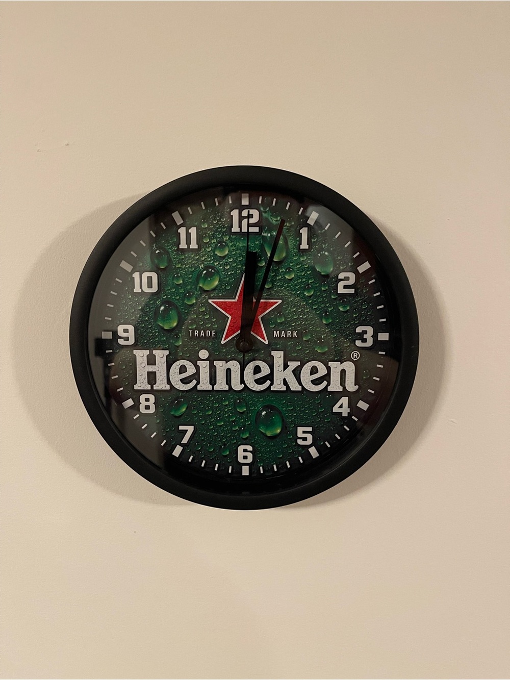 Green Heineken Beer Wall Clock - Branded Home Wall Decor